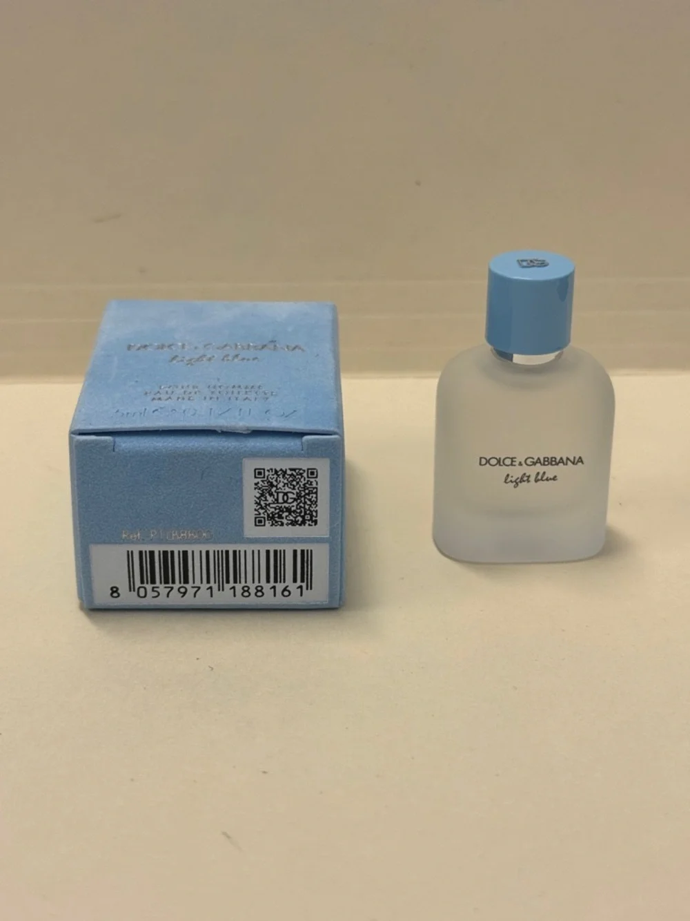 DOLCE & GABBANA Light Blue Pour Homme For Men Mini Purse Travel Size 0.15oz NIB